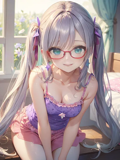 小さなgirl、The arrival of spring、Thick thighs、 (alone:1.5,)Very detailed,Bright colors, Very beautiful detailed anime faces and eye...