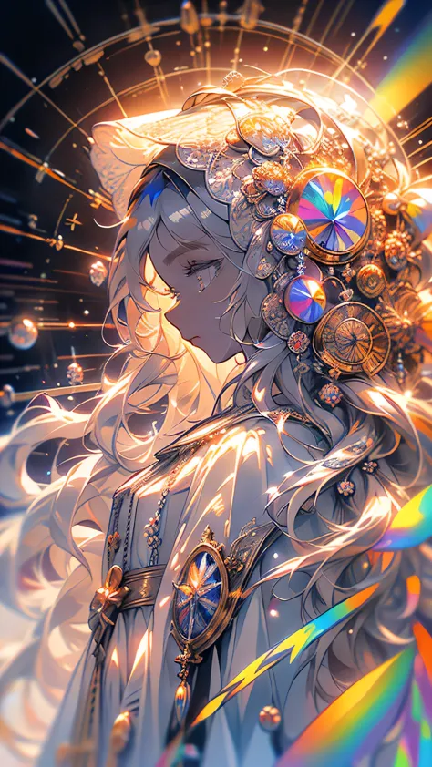 (masterpiece, highest quality, highest quality, Official Art, beautifully、aesthetic:1.2), (One girl), Very detailed, (Fractal Ar...