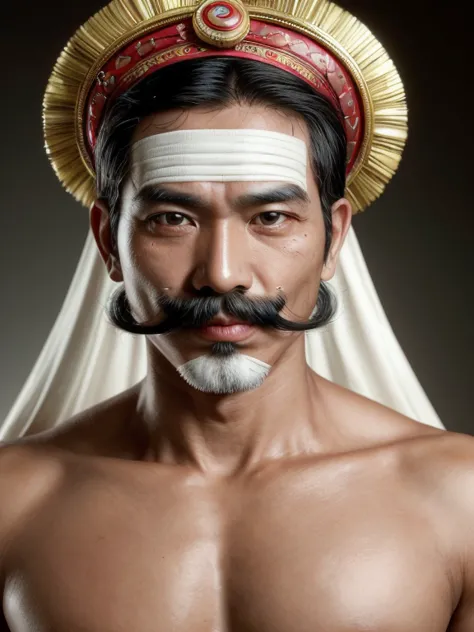 the man with mustache, indonesian culture