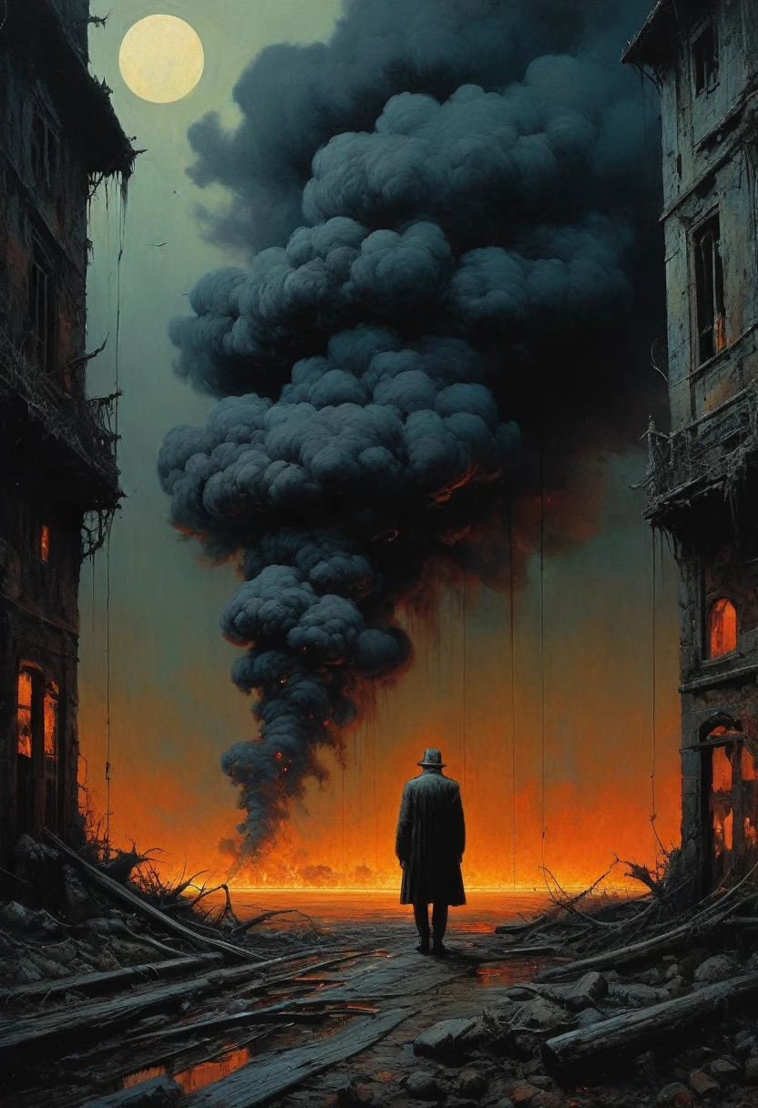 Ciudad antigua maldita. olvidado, sombrío, terribles sombras en la ciudad. Devastación, tristeza, suciedad, very Espeluznante and sombrío. estilo por Zdzislaw Beksinski, Ralph Blakelock, Ed Emshwiller, Marianne escrito, Arturo Rackham, Niko Anttila, Jeremy Mann y Charles Dana Gibson, Marcos Demsteder, Paula Hedley + conceptual art. muy hermoso, gouache,
cinematográfico, dark, Espeluznante, misterioso, vendimia moderna, ricos colores profundos, estilo bohemio. Loisha, tumblr. Zdislav Beksinski Leonid Afremov Yoshitaka Amano Ohara Koson Ivan Rabuzin Gian Lorenzo Bernini Enoch Bolles Jean-Baptiste Monge Tetsuya Nomura, iluminación ultra impresionante, Humo negro ondulante, Súper detalle, Impresionante composición.
fotografía hiperrealista, --niji 5 --ar 2:3 --estilo expresivo --v 5.