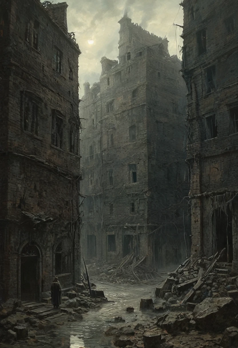 Verfluchte antike Stadt. Vergessene, düster, schreckliche Schatten in der Stadt. Verwüstung, Traurigkeit, Schmutz, very unheimlich and düster. Stil von Zdzislaw Beksinski, Ralph Blakelock, Ed Emshwiller, Marianne Wroten, Arthur Rackham, Niko Anttila, Jeremy Mann und Charles Dana Gibson, Mark Demsteder, Paula Hedley + Konzeptkunst. Wunderschön, gouache,
filmisch, dunkel, unheimlich, geheimnisvoll, modern vintage, satte, tiefe Farben, Boho-Stil. Loisha, tumblr. Zdislav Beksinski Leonid Afremov Yoshitaka Amano Ohara Koson Ivan Rabuzin Gian Lorenzo Bernini Enoch Bolles Jean-Baptiste Monge Tetsuya Nomura, atemberaubende Beleuchtung, schwarzer Rauch steigt auf, super detail, Atemberaubende Komposition.
hyperrealistische Fotografie, --niji 5 --ar 2:3 --ausdrucksstarker Stil --v 5.