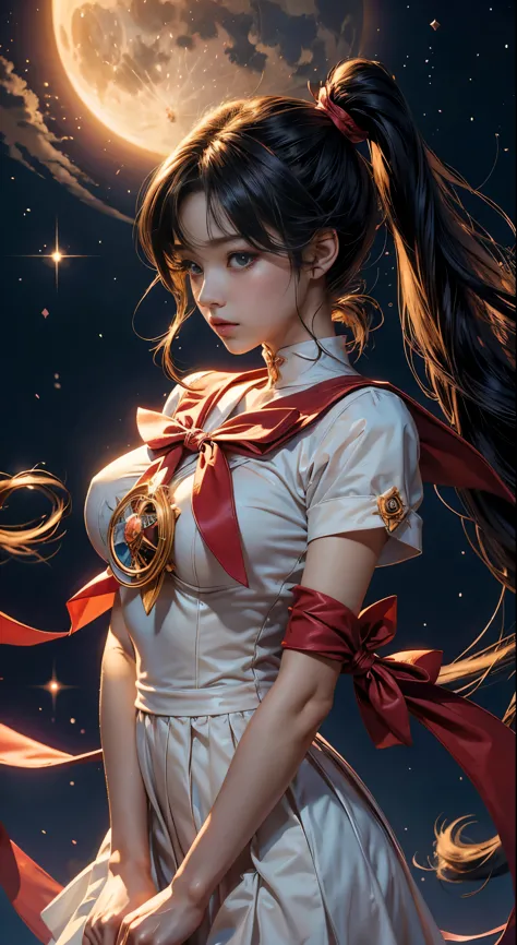 masterpiece、highest quality、Ultra-high resolution、Beautifully detailed hair reminiscent of Sailor Moon&#39;s iconic twin tails、P...