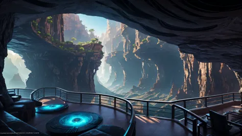 futuristic sci-fi masterpiece, cybernetic residential beehive pod architecture designs carved inside of grand canyon caves , rea...