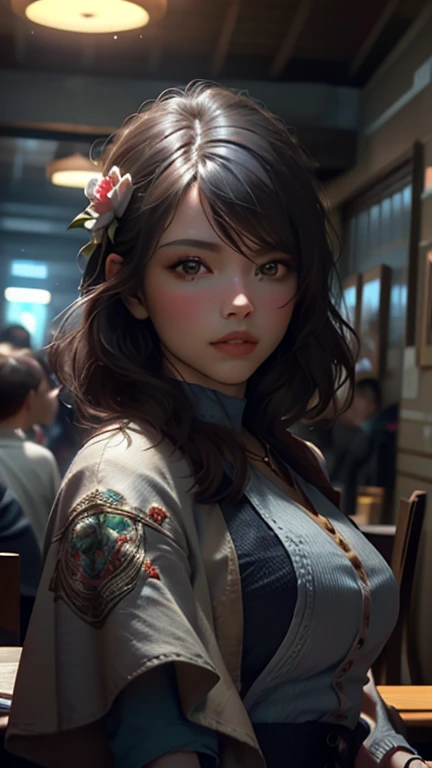 ((plano general:1.6)), unreal engine:1.4, Ultra realist CG K, photorealistic:1.4, skin texture:1.4, ((artwork 1 young woman full body:1.5)), ((black fur , green eyes, full lips and a sensual smile:1.5)), punk style hairstyle with shaved side:1.3, tattoos, Pistol gatling, box, looking at the viewer, dynamic pose, hits, ammunition belt, gloves, big breasts, shooting, extremely detailed:1.4, more detailed, optical mixing, playful patterns, animated texture, Unique visual effect, rosa leather miniskirt, pink jacket, masterpiece, in the background an abandoned place with junk, ((colors, cian, green, rosa, Brown: 1.2)), ((Realistic 8k digital art..)), 32K