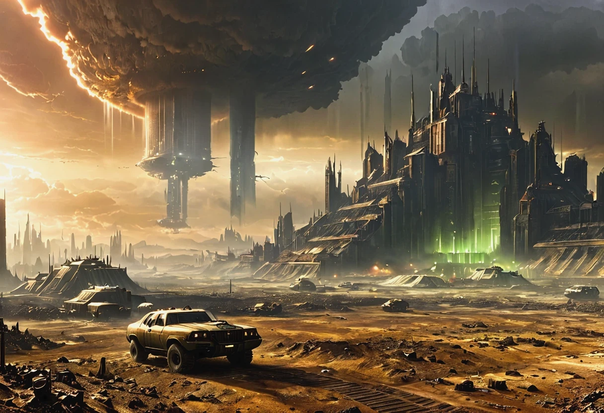 Future doomsday wasteland