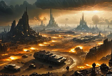 Future doomsday wasteland