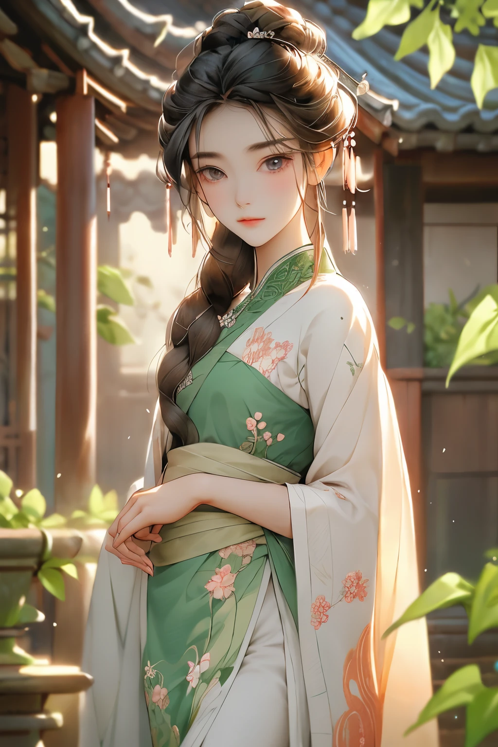 - Eyebrows are like willow leaves in early spring, Often contains rainwater and; Face like peach blossoms in March, Hide moonshine. Elegant slim waist, Nervous swallows are lazy: The appearance of jade is fascinating, And flowers explain the age of class, And the fragrance is elegant and light..