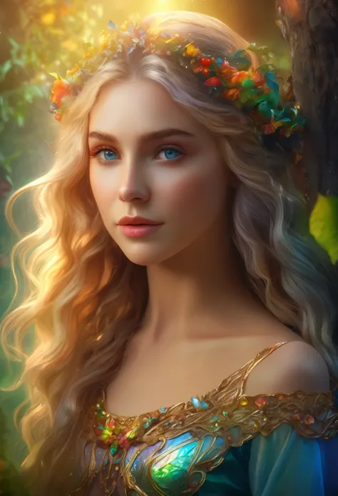 (best quality,4k,8k,highres,masterpiece:1.2),ultra-detailed,(realistic,photorealistic,photo-realistic:1.37),fantasy,elf,beautifu...