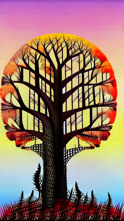 une peinture numérique d&#39;un arbre avec des oiseaux qui volent autour de lui, oeuvre d&#39;arrière-plan, arbre fantastique, very bel art numérique, Mère Nature, bel art numérique, Terre Mère, arbre cosmique, enchanté par l&#39;esprit de la nature, magnifique art numérique, art numérique stylisé, fantaisie d&#39;art numérique, bel art numériquework, arbre magique, arbre du monde, Yggdrasil, art numérique incroyable