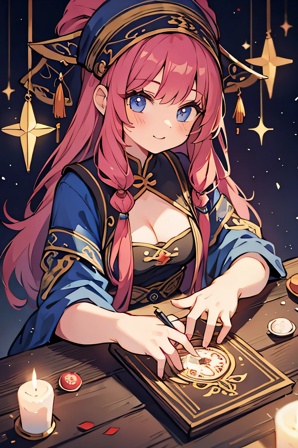 Girl doing fortune telling