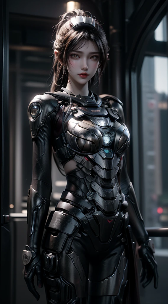 （full bodyesbian:1.3），((best qualtiy)), ((tmasterpiece)), (the detail:1.4), A beautiful cyberpunk girl,（scutes:1.3），Machinary，sci-fy，（Transparent sci-fi glasses:1.2），hdr（HighDynamicRange）,Ray traching,NVIDIA RTX,Hyper-Resolution,Unreal 5,Subsurface scattering、PBR Texture、post-proces、Anisotropy Filtering、depth of fieldaximum definition and sharpnesany-Layer Textures、Albedo e mapas Speculares、Surface coloring、Accurate simulation of light-material interactions、perfectly proportions、rendering by octane、Two-colored light、Low ISO、White balance、the rule of thirds、8K raw data、