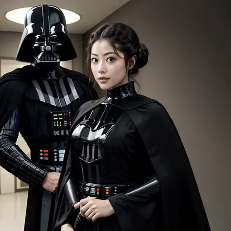 star wars、((highest quality)), ((masterpiece)), (detailed), perfect face、((１people only、female、satomi ishihara、perfect proportio...