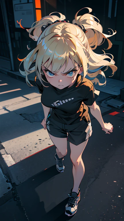 1 girl, (super detailed, high res, super detailed, top quality, awesome, top quality, very detailed CG Unity 8k), cute girl, full body, glaring at viewer, girl wearing casual clothes, (angry), angry, glaring, cool, stylish,