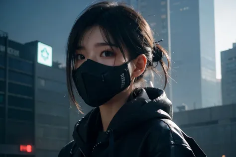 techwear, face masks, cyber punk, dystopia