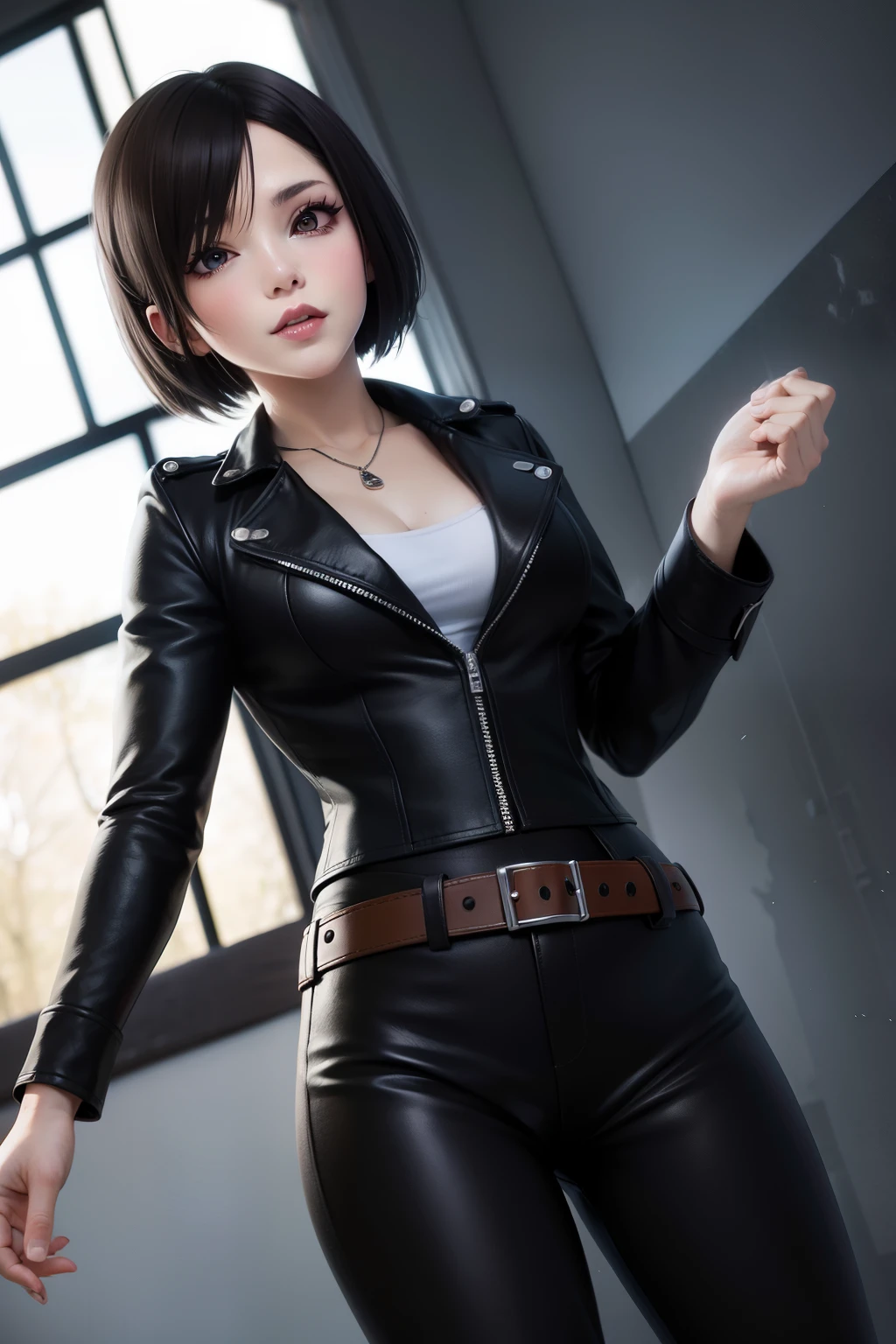 Ada Wong abrazando a Leon Kennedy