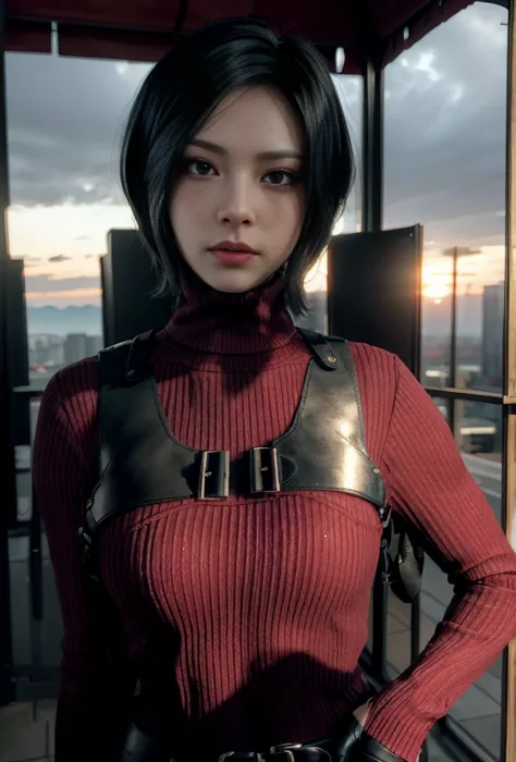 (masterpiece, best quality:1.4), insaneres, absurdres, solo, looking at viewer,BREAK GAME_ResidentEvil4Remake_AdaWong_ownwaifu, ...