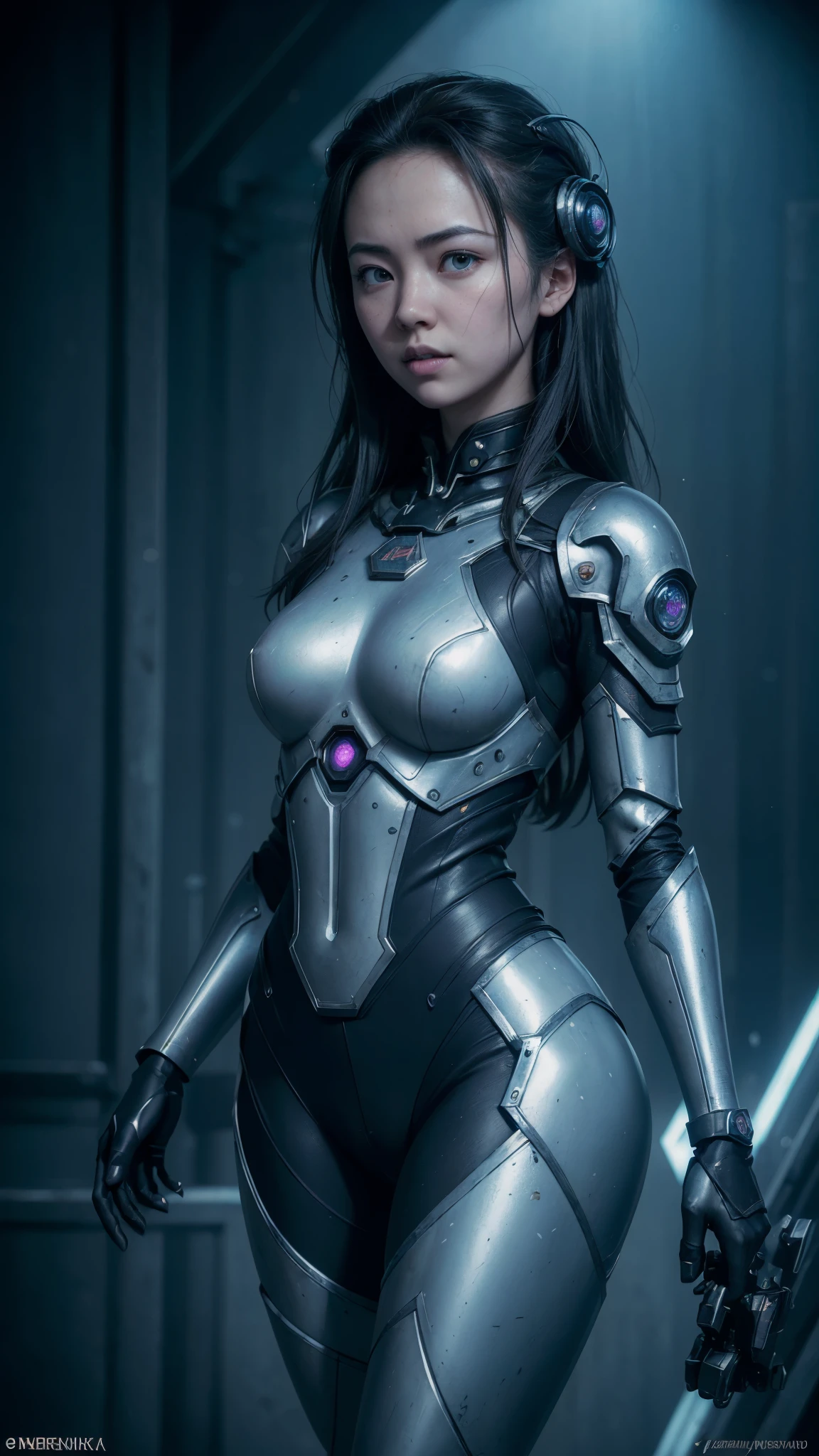 (((Jessica Henwick con una armadura futurista de asesino ninja cyberpunk, shiny robotic ninja armor )), (dynamic pose), (Obra maestra), (hyper realista:1.4), (realista:1.3), (Piel de textura real de la mejor calidad.),  (cinematic lighting), (Escena de pelicula), 1mujer hermosa, (luz brillante), piel muy detallada, poros de la piel, (cara muy detallada:1.1), (ojos muy detallados:1.1), realista pupils, (perfect anatomy:1.1), (proporciones perfectas:1.1), (Photography:1.1), (photorealista:1.1), volumetric lighting, dynamic lighting, sombras reales, (high resolution:1.1), Sharp focus, (realista, hyperrealista:1.4), intrincado, Alto detalle, dramatic, subsurface dispersion, gran profundidad de campo, vivid, Pulido, afilado, ((completo agudo)), (extremadamente absurdos),8KHDR, ((fondo ciberpunk de la ciudad de Hong Kong)), (Jessica Henwick:1.4), (Jessica Henwick V2.1)  