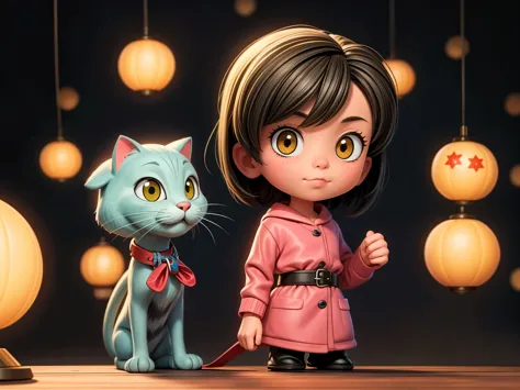 Gegege no Kitaro and the Cat Girl