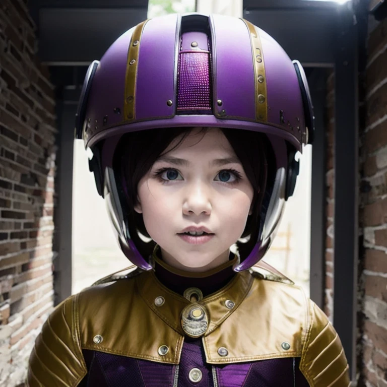 （（（Burgundy hair）））Purple powder series（（future technology）） HD Helmet，thoughtfully（Half cowhide background）