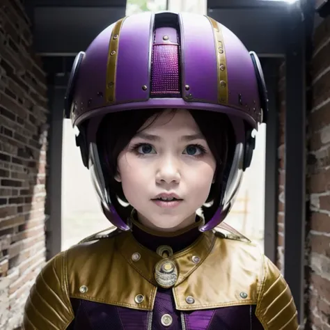 （（（burgundy hair）））purple powder series（（future technology）） hd helmet，thoughtfully（half cowhide background）