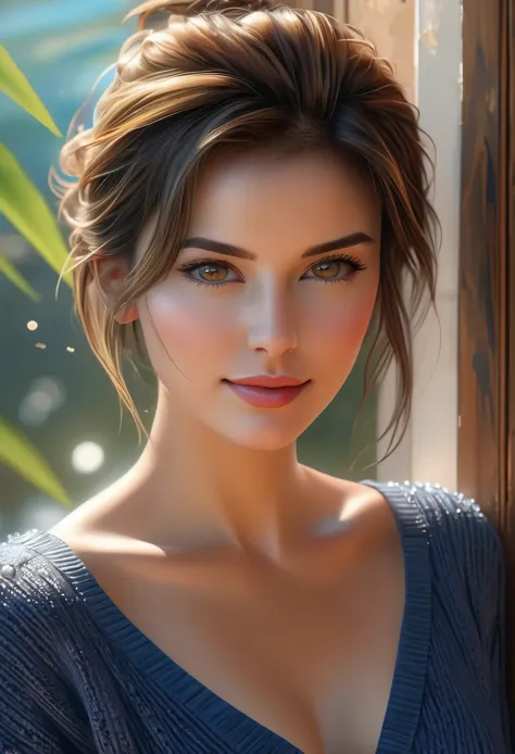 (Best Quality, 4K, 8K, High Resolution, Masterpiece: 1.2), (Super Detailed, Realistic, Photorealistic:1.37)A captivating young g...