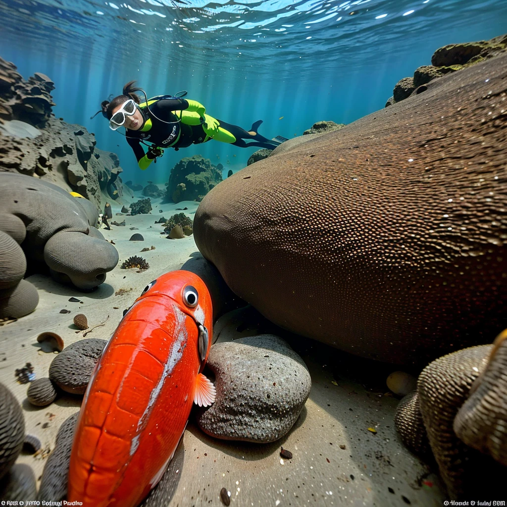 (mejor calidad,alta resolución,ultra detallado,Obra maestra:1.2),buzo bajo el agua,Agua turquesa clara,La luz solar atraviesa la superficie,arrecife de coral tropical,peces exóticos nadando con gracia,buceador explorando la vibrante vida marina,Aventura en alta mar,emoción de sumergirse en lo desconocido,Paraíso acuático,sereno paisaje submarino,buzo rodeado de coloridas formaciones de coral,visibilidad cristalina,flotando ingrávidamente,fascinante mundo submarino,burbujas subiendo a la superficie,buzo usando equipo de buceo,buzo navegando por los estrechos pasajes,Buzo capturando la belleza de las profundidades del océano con una cámara.,buceador asombrado por la belleza submarina,buzo interactuando con amigables criaturas marinas,Ambiente pacífico y tranquilo,flora y fauna submarina,buzo explorando cuevas escondidas y grietas del arrecife,buzo rodeado de bancos de peces tropicales,Buzo experimentando la ingravidez de estar bajo el agua.,buzo descendiendo a las profundidades del océano,rica diversidad de especies marinas,Buceador se encuentra con una majestuosa tortuga marina.,buceador capturando los colores vibrantes del arrecife,buceador maravillado ante el delicado ecosistema,Buceador descubriendo tesoros escondidos bajo las olas.,buceador presenciando la armonía de la vida marina,buceador que estudia el comportamiento de las especies marinas,buceador admirando las complejidades de las formaciones de coral,buzo sintiendo una sensación de asombro y asombro,buceador sumergiéndose en la belleza del mundo submarino.