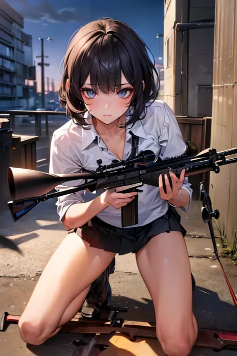 (((accurate and detailed depiction of a sniper rifle:1.7))),(((perfect anatomy:1.4,realistic:1.4,raw photography:1.4,masterpiece...