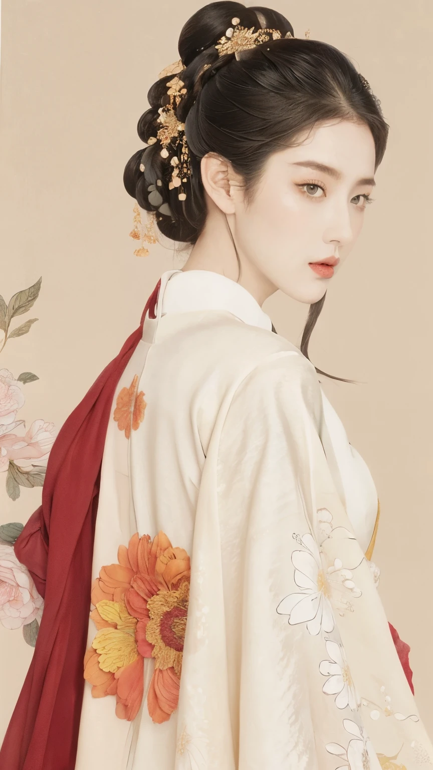 (1girl:1.4),solo, gorgeous， extreme detailed,(joshua middleton comic cover art:1.1), (Action painting:1.2),(concretism:1.2),(hypermaximalistic:1.5),colorful,highest detailed,white grey background, white hanfu, muted color， (masterpiece, top quality, best quality, official art, beautiful and aesthetic:1.2),