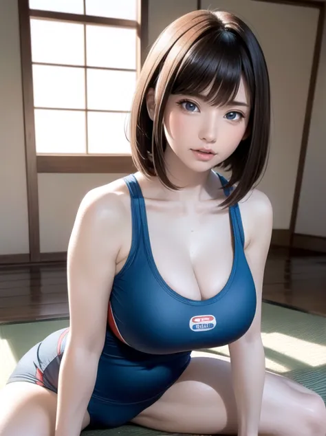 Japanese Girls,(非常にdetailedな肌),curvy,,Beautiful big breasts,(Big Breasts),Pale skin(Fantasy art,Best image quality,Hyperrealist ...