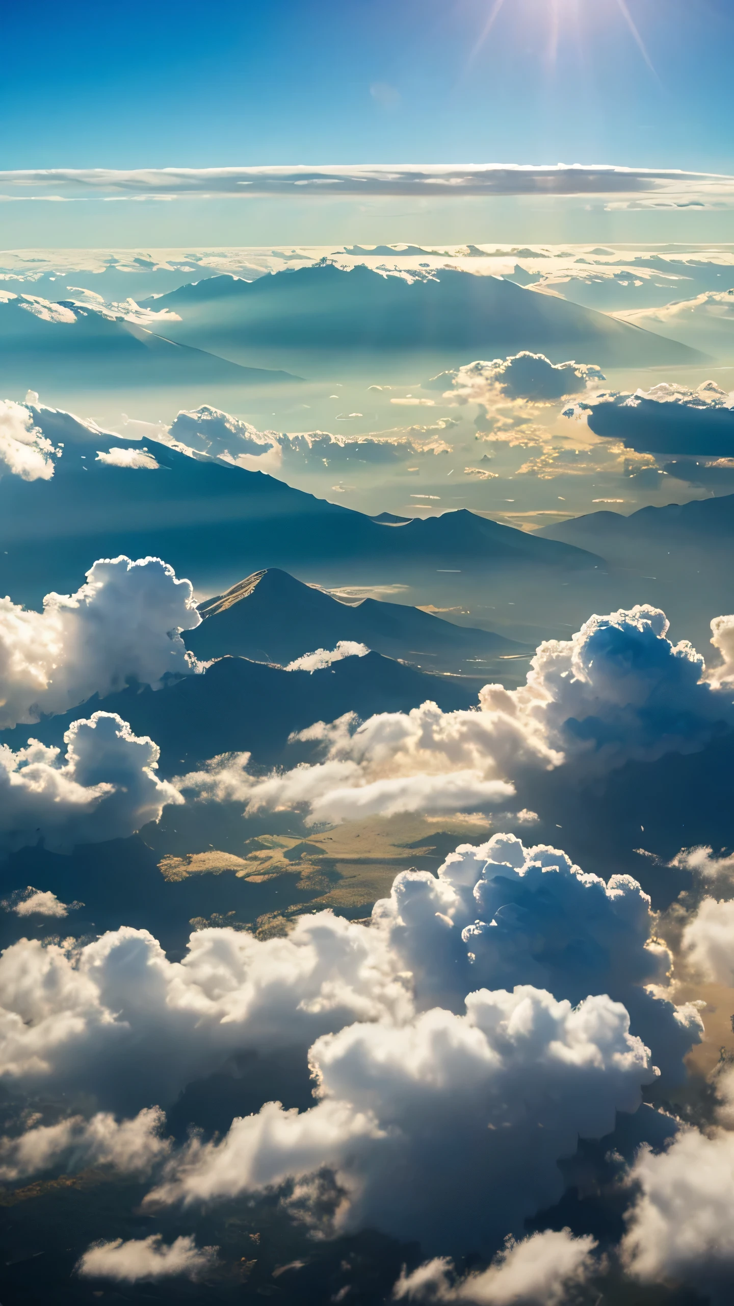 Highest quality,Fantasy,sea of clouds,