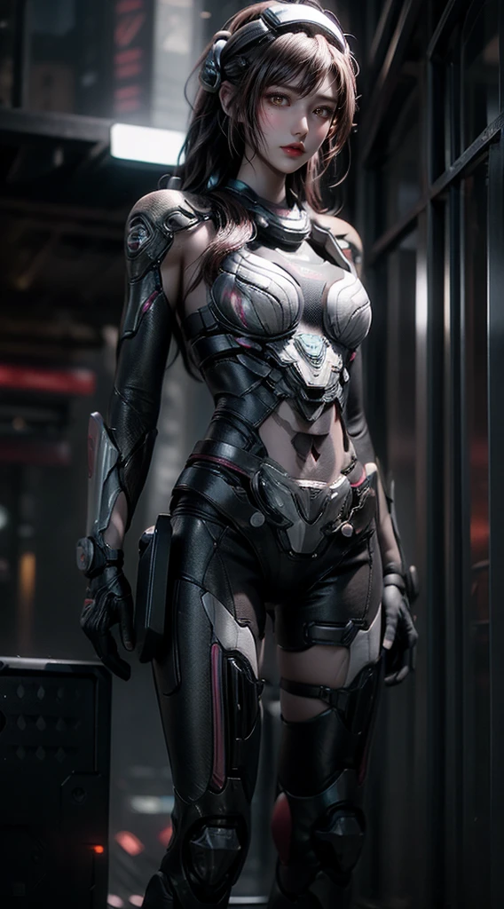 （full bodyesbian:1.3），((best qualtiy)), ((tmasterpiece)), (the detail:1.4), A beautiful cyberpunk girl,（scutes:1.3），Machinary，sci-fy，（Transparent sci-fi glasses:1.2），hdr（HighDynamicRange）,Ray traching,NVIDIA RTX,Hyper-Resolution,Unreal 5,Subsurface scattering、PBR Texture、post-proces、Anisotropy Filtering、depth of fieldaximum definition and sharpnesany-Layer Textures、Albedo e mapas Speculares、Surface coloring、Accurate simulation of light-material interactions、perfectly proportions、rendering by octane、Two-colored light、Low ISO、White balance、the rule of thirds、8K raw data、