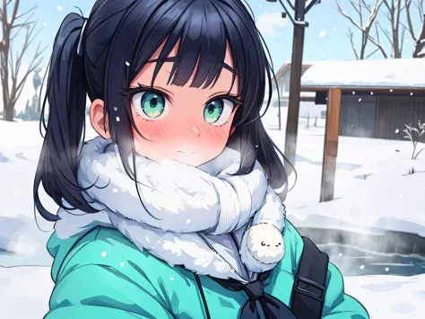 {best quality}, {very aesthetic}, {ultra-detailed}, {best illustration}, girl,park, darkblue hair,twin tail,huge breasts,Outdoor...