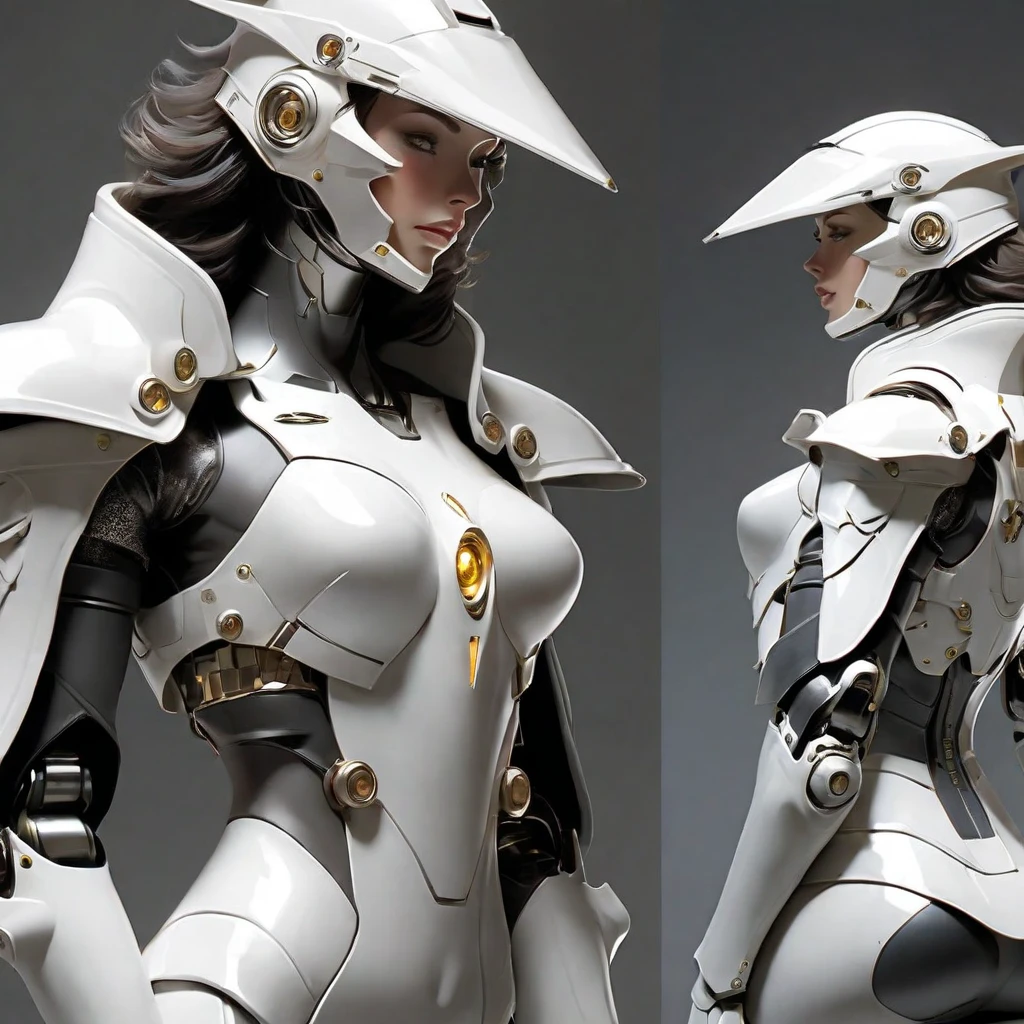 (((An epic and visually stunning digital anime chef-d&#39;œuvre:1.5, œuvre d&#39;art mettant en vedette une élégante mécanique militaire masculine ((robot)) soldat:1.7, porter un trench-coat militaire à la fois élégant et décoré de façon tactique:1.6))), (((poitrine masculine plate:1.6, casque de chevalier robot tactique:1.8, casque de chevalier mécanique à tête complète:1.8, capteurs optiques:1.8))), (((le personnage est vêtu d&#39;un trench-coat tactique scifi à double boutonnage avec un exosquelette intégré:1.6))), (((sur une armure ajustée plaquée mais super élégante et sensuellement révélatrice sous la combinaison, taille et cuisses exposées:1.6))), ((L&#39;image met en valeur les subtilités de l&#39;armure et des vêtements du personnage.:1.4)), ((capturant leur essence féminine flamboyante et leur esthétique art déco mécanique lourde:1.5)), ((Le personnage possède également une silhouette androgyne plus féminine.:1.6)), (((avec un magnifique physique féminin tonique mais très musclé:1.4, une taille élégante:1.4, torse musclé mécanique mésomorphe, bras et jambes mécaniques toniques mais magnifiquement élégants avec des cuisses épaisses et bien arrondies:1.6, Muscles mécaniques))), ((regarder le spectateur)), (((armure métallique en laiton et cuir marron))), ((((profondeur de champ, Éclairage cinématographique, aberration chromatique, Tracé laser, UHD, chef-d&#39;œuvre, dessus de la tête couvert, Super détail, détails élevés, Haute qualité, primé, 8k, haute résolution)))), (((dieselpunk:1.4, Décopunk:1.4, muscle artificiel:1.5))), (((armure gravée:1.5)))