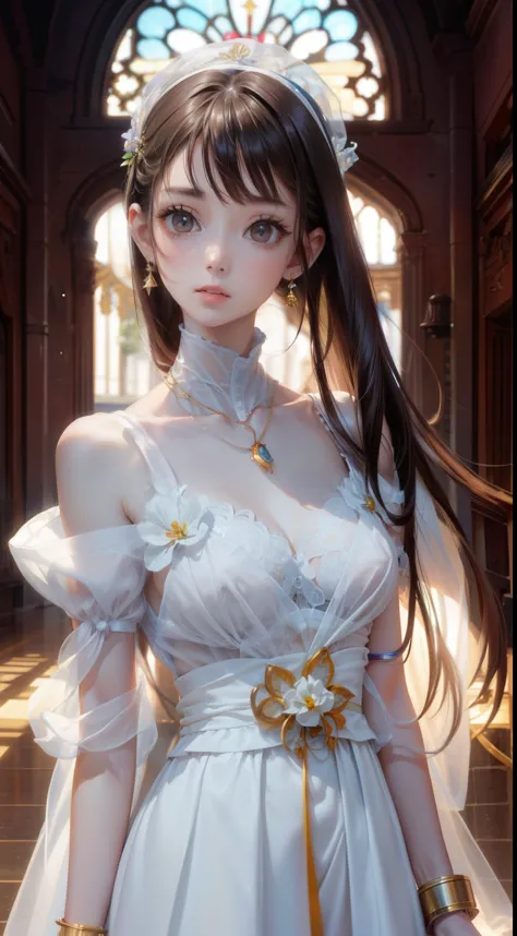 1 girl,(Highly detailed skin),bent,,beautiful胸,Big Breasts,Pale skin,Pointed Chest,Erect nipples,(Fantasy art,Best image quality...