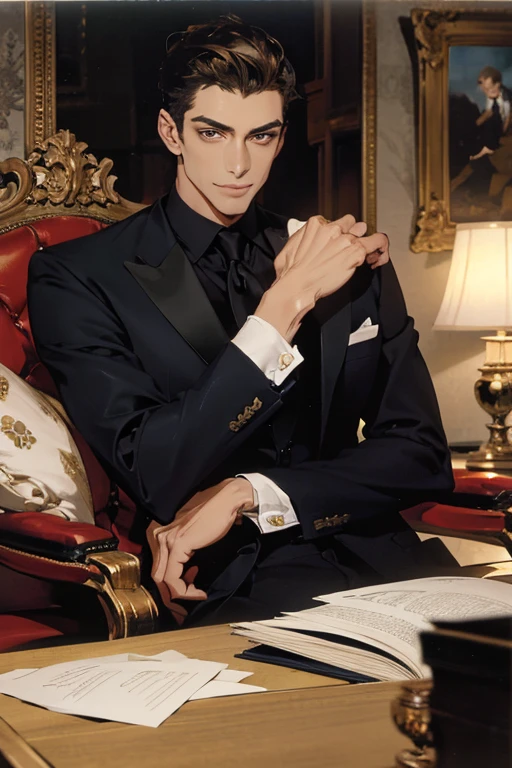 (high resolution:1.2),homem bonito em terno elegante,cara estiloso em traje profissional,confident man in formal office clothes,chic and sophisticated man in business suit,charming gentleman with impeccable style,modelo masculino elegante em terno sob medida,attractive male executive with an imposing presence,elegantly dressed man with irresistible charm,homem primorosamente vestido em um terno de grife,homem elegante e elegante em traje formal, sophisticated businessman exuding confidence,successful businessman in stylish office clothes,Well-groomed man radiating elegance and power,homem elegante com uma aura cativante de autoridade,modern gentleman attracting attention in a suit,homem profissional exalando carisma e charme,cara lindo em um terno sob medida,exuding confidence and style,homem confiante e polido em um conjunto formal,smooth, affable man with an air of sophistication,distinguished man showing impeccable taste and class,homem incrivelmente bonito com um sorriso matador,(retrato:1.2),(realista:1.37),(Bokeh,cores vivas,studio lighting),(sharp focus),(average:1.1)