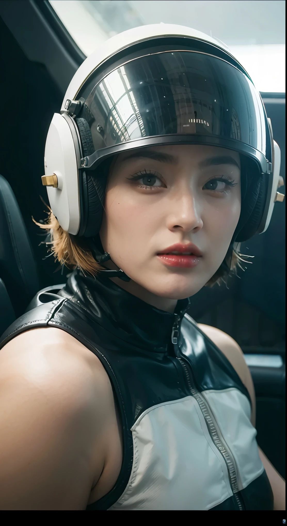 ヘルメットをかぶった女性のクローズアップとヘルメットをかぶった女性のクローズアップ, 2 0 2 1 シネマティック 4K フレームグラブ, バーバレラ, アンナ・カタリーナ・ブロック, コックピット内の戦闘機パイロット, 不機嫌な : : ウェス・アンダーソン, レトロ写真, 激怒した美しい女性, 60年代, もっと早く, cgsocietyで受賞, ポンパドール, ナスカー, 2015年の撮影  