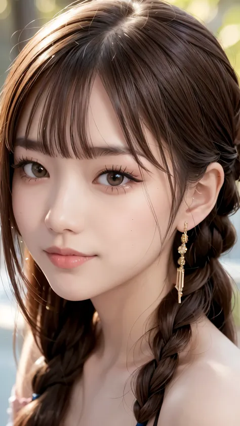 Realistic, masterpiece, highest quality, Highest resolution, One Japanese woman, Happy smile, Detailed and beautiful eyes, Iris,...