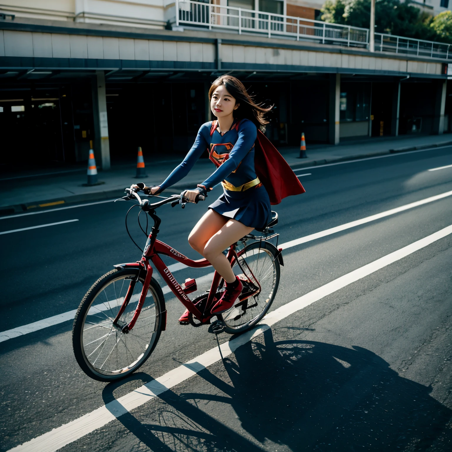 Supergirl、Bicycle commute、