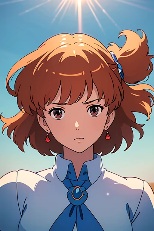 (masterpiece, highest quality, High resolution, Anime screenshots, Anime Color, 8k, Realistic), High School Girl Nausicaa, very cute, beautiful girl, clear, , alone, Brown Hair, short hair, Red Gem Earrings, Loneliness, Secret Feelings, (Looking at the audience), Cleavage, (High School Girl Uniform, mini skirt), Perfect beauty, School classroom, (Perfectly detailed anatomy, Beautiful and elaborate face&eye:1.5, Shiny skin, Perfect body)、White underwear、I want to see the whole body