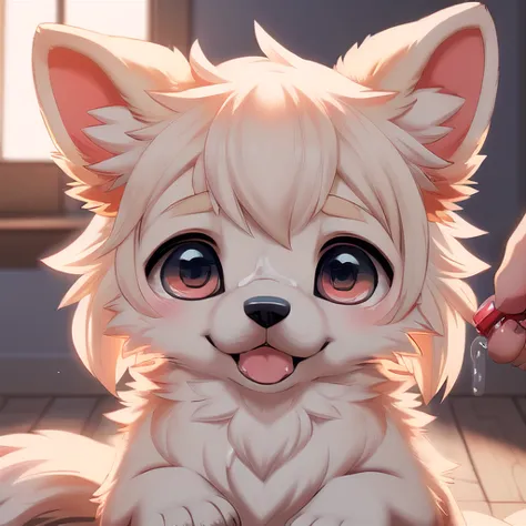 stylized anime artwork, puppy masterpiece, highest quality, absurd, soft and warm lighting,bukkake