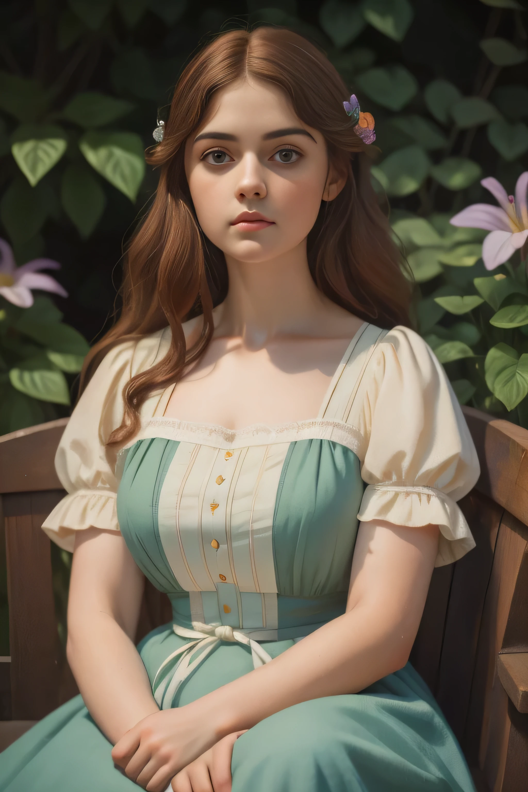 best quality,4k,8k,highres,masterpiece:1.2,ultra-detailed,realistic:1.37,mesma garota 1885,england,Pre-raphaelite,portraits,16-year-old,nude,Alexandra Daddario,boarding school gardens,1880s scene,nude,1880s hairstyle,vivid colors,HDR,studio lighting,sharp focus,physically-based rendering,extreme detail description,professional,bokeh,landscape,horror,anime,sci-fi,photography,concept artists,colored,soft lighting,rich color tones,gentle shadows,pastel colors,