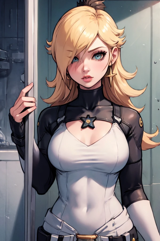 rosalina reimagined as a female solide snake frome metal gear solid