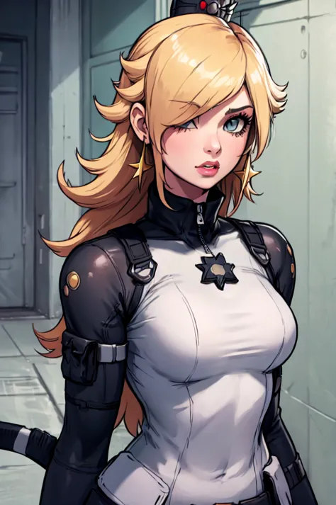 rosalina reimagined as a female solide snake frome metal gear solid