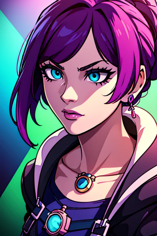 Close-up of a person wearing a pendant and necklace, Fortnite character, as a Fortnite character, Female lead character, Female character, Fortnite cover, realism in style of Save the game, Save the game. Delivering octane, In fortnite skin, solo Female character, Highly detailed figure, Fortnite art style, Realistic Fortnite, Close character, Fortnite style