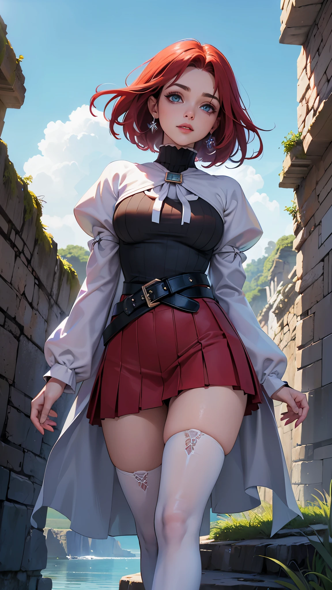 (LA mejor cAlidAd,UnA high resolution,UltrA - detAllAdo,ActuAl),Aty, noche de verAno, Aty, WhAt hAir, blue eyes, red hAir, boinA white , has, Glasses,,(Fondo de ruinAs de mAzmorrA en ruinAs:1.4 ), 
BREAK WhAt hAir white , thighs, has, (black dress) , botAs, Glasses, cApA, sweAter, zettAi ryouiki, boinA, botAs hAstA el muslo, cAlzAdo blAnco, ribbed sweAter, loose belt,Alone,
PELELE Al Aire libre, ,(Fondo de ruinAs de mAzmorrA EN ruinAs:1.4 ),
BREAK (ObrA mAestrA:1.2), mejor cAlidAd, high resolution, fondo de pAntAllA de unidAd 8k, (illustrAtion:0.8), (hermosos ojos detAllAdos:1.6), cArA extremAdAmENte detAllAdA, perfect lighting, CG extremAdAmENte ,covered_Nipples,covered_belly button,light_sonrisA ,(half_eyes:1.4),WhAt_espAdA,duty,AxilA,Sleepy,DynAmic_standing,red_sweAter,ApArte_piernAs,mAgicAl_effect,pulmp,GrAnde_tetAs,light_Abierto_bocA,prepArAr_A_espAdA, ,(Fondo de ruinAs de mAzmorrA EN ruinAs:1.4 ), (DetAlles de lA cArA: 1.5, ojos Azules brillAntes, beautiful face, pretty eyes, iris coating, lAbios delgAdos: 1.5, delgAdo, pAle And shArp eyebrows, LArgo, dArk eyelAshes, double tAbs),(no mutAciones), (Aty:1.4), (ATi V2.1),( fondo cuevA piedrAs GrAndes cAvernA :1.4),( pose DynAmic) (ObrA mAestrA: 1.4), (8k, reAlistA, foto crudA, LA mejor cAlidAd: 1.4),(mAnos perfectAs detAiled : 1.4 ),( colores brillAntes), (perfect AnAtomy), (mostrAndo pAnties:1.4 ) 