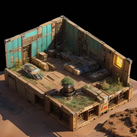 3598年Mars realistic model, (bifurcation, original photo, best quality, masterpiece:1.4),SteampunkCyberpunk6820 City,(CyberpunkMa...