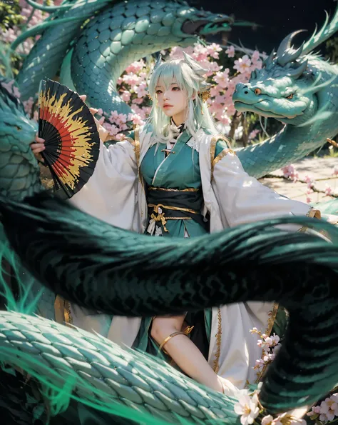 (kiyohime_fate grand order),((realistic, photorealistic)),(highlight hair)), light reflection, (( hd )),((upper body)), (((best ...