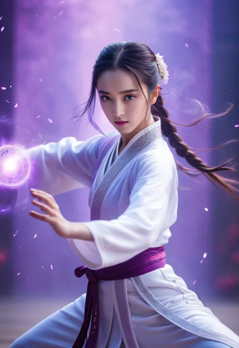 uhd, epic, cinematic still frame, sharp focus, craft a hyper realistic photo of most attractive and beautiful Wuxia girl (Dilrab...