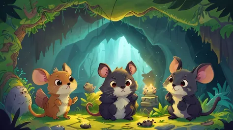 in the shadowy depths of ancient caves, the batmice make their home. these tiny creatures blend the characteristics of bats and ...