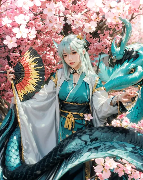 (kiyohime_fate grand order),((realistic, photorealistic)),(highlight hair)), light reflection, (( hd )),((upper body)), (((best ...